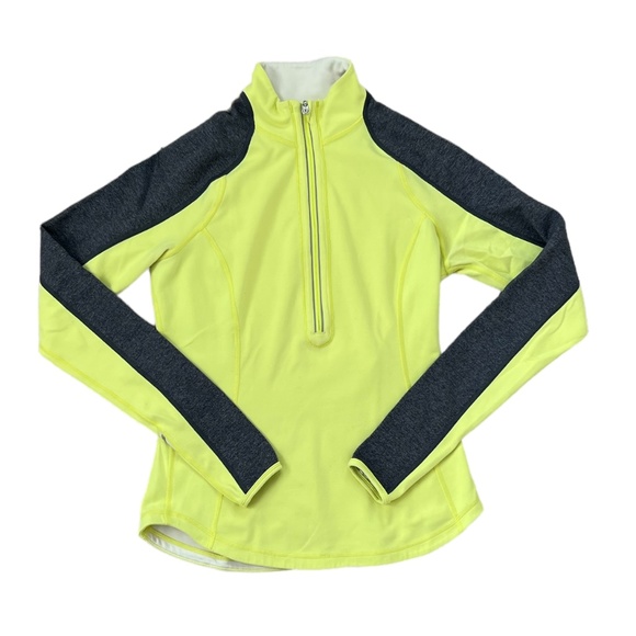 LULULEMON Reversible! Women's U-Turn Yellow & Gray Pullover Running Jacket - Picture 10 of 12